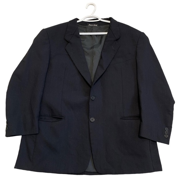 Mani by Giorgio Armani x Harry Rosen Navy Blue Blazer Jacket - Picture 1 of 16
